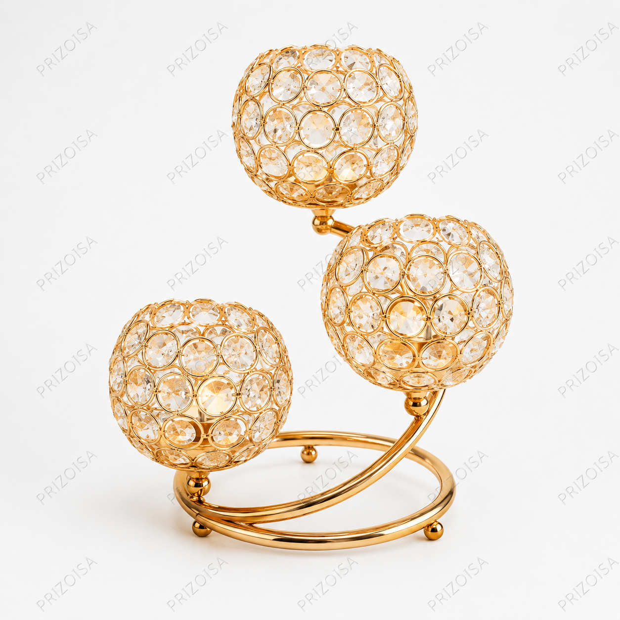 golden crystal 3 globe candle holder stand golden crystal 3 globe candle holder stand